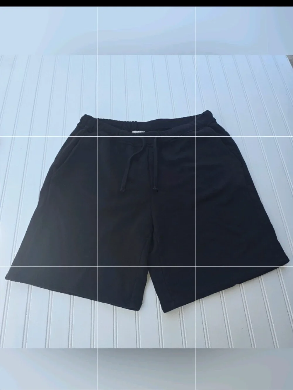 Eileen Fisher Organic Cotton Terry Loungewear Shorts Black Size Large (L/G) I